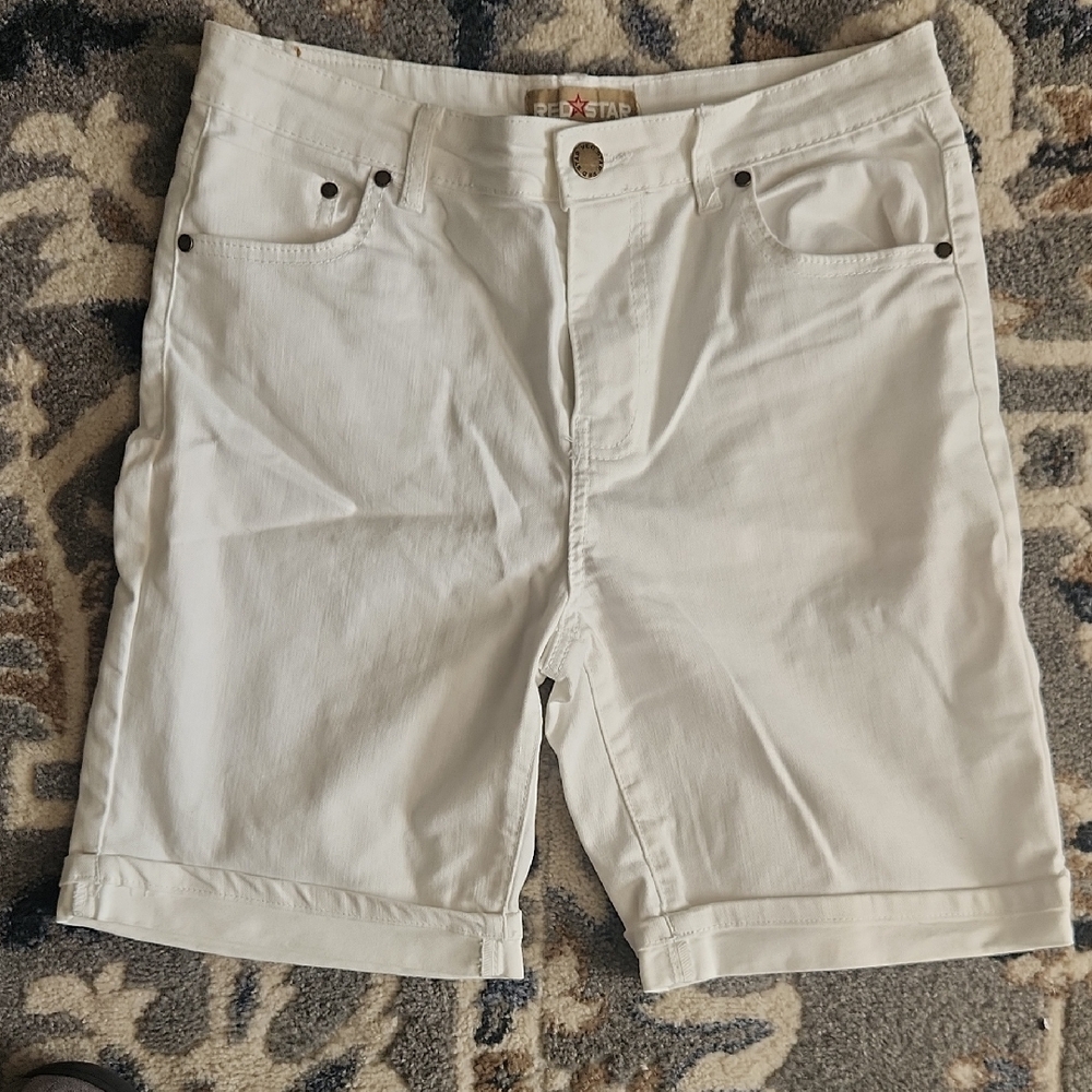 Red Star Women's White Shorts